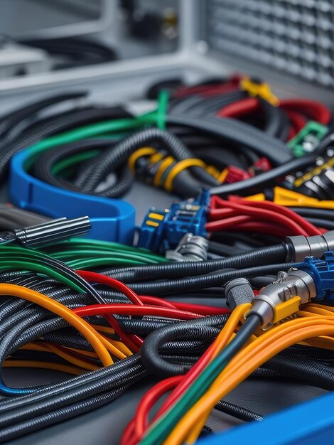 Armazéns de fios coloridos e conectores de plástico para veículos, indústria automotiva e manufatura