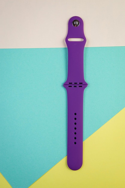 Armband oder Smartwatch Silikonarmband für Sportuhren lila Farbe Buntes Armband für Smartwatches