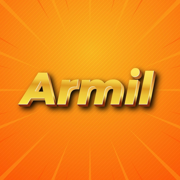 Armil Text-Effekt Gold JPG attraktiver Hintergrund Karte Foto Konfetti