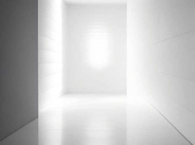 Foto armonía de contrastes fondo interior vacío claro y oscuro en blanco