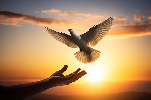 Foto la armonía desata el cesiobulgys cautivadora paloma de la paz