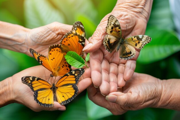 Foto la armonía en la naturaleza día de parkinson