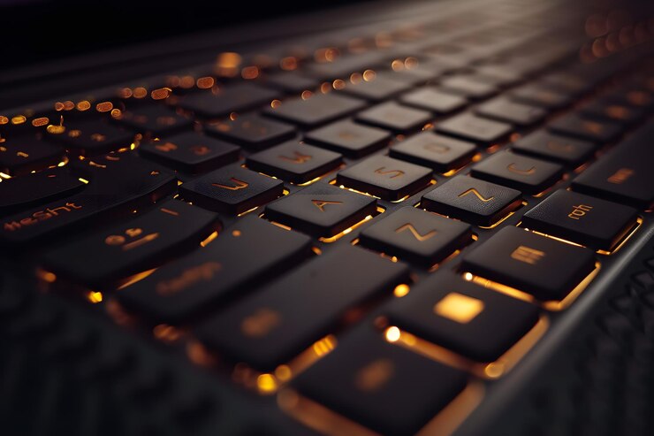 Armonías iluminadas Un vibrante primer plano de una sinfonía de teclado