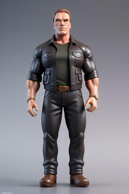 Arnold Schwarzenegger es una figurita muy linda, un juguete de Arnold Schwarzeneger.