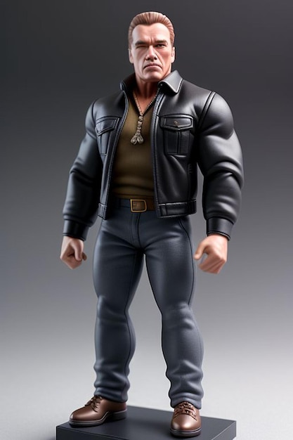 Arnold Schwarzenegger es una figurita muy linda, un juguete de Arnold Schwarzeneger.