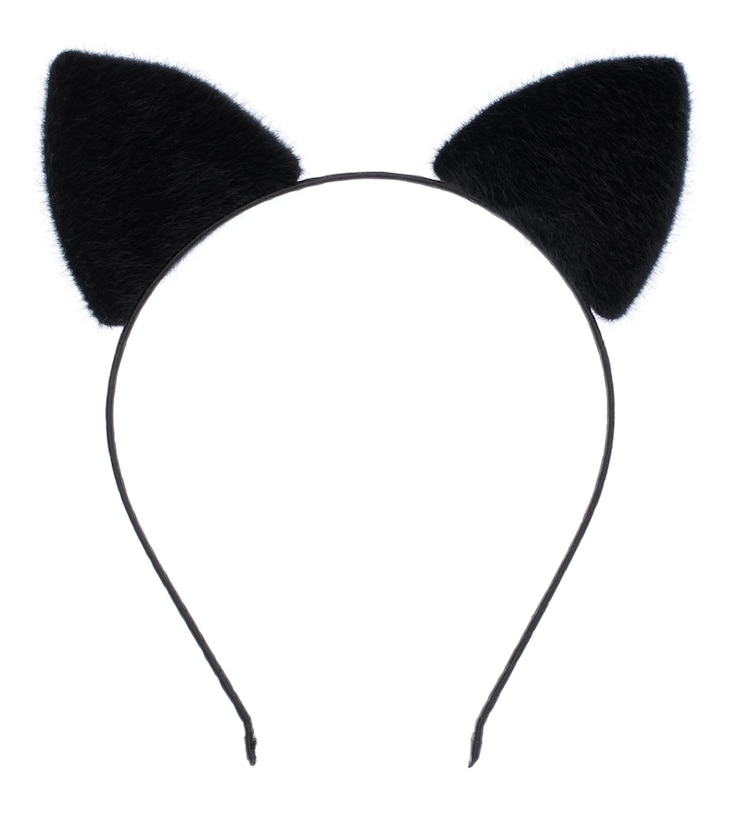 Foto aro de cabelo em forma de orelhas de gato isoladas no fundo branco