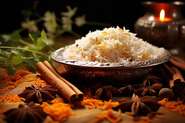 Aroma de arroz Basmati y especias perfumadas