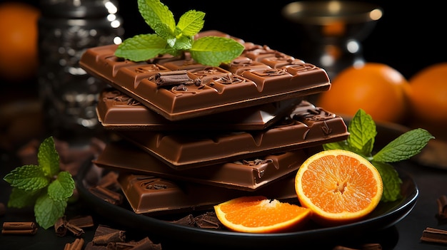 Aroma de chocolate laranja estilizado AR 169