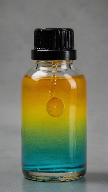 Foto aromaterapia con aceite de limón spa antifúngico de clase fotografía profesional sesión de fotos de producto tres