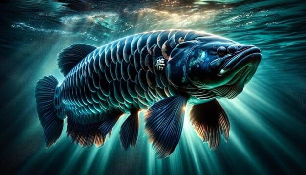 Foto arowana tapeten realistische fische