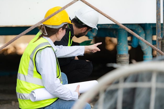 Arquitecto e ingeniero con experiencia en construcción de edificios de varios pisos Inspección del agua