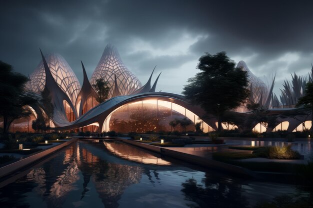 El arquitecto futurista revela una fusión trascendente que abarca un diseño orgánico paramétrico espectacular