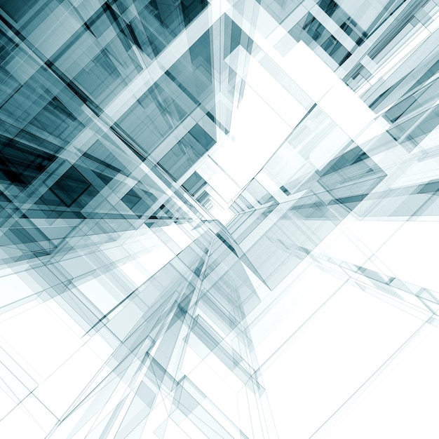 Arquitectura abstracta renderización 3d Diseño y modelo propio