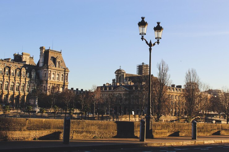 Arquitectura del amanecer de París Francia