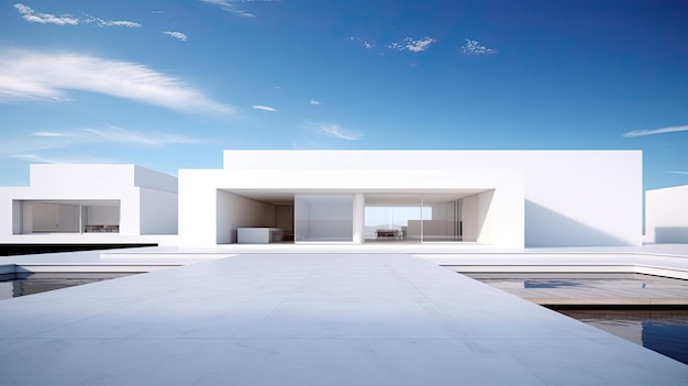 Arquitectura blanca minimalista