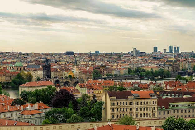 Arquitectura de la ciudad vieja en Praga República Checa