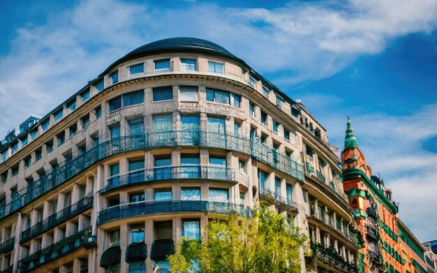 Arquitectura de edificios en la ciudad de Bilbao