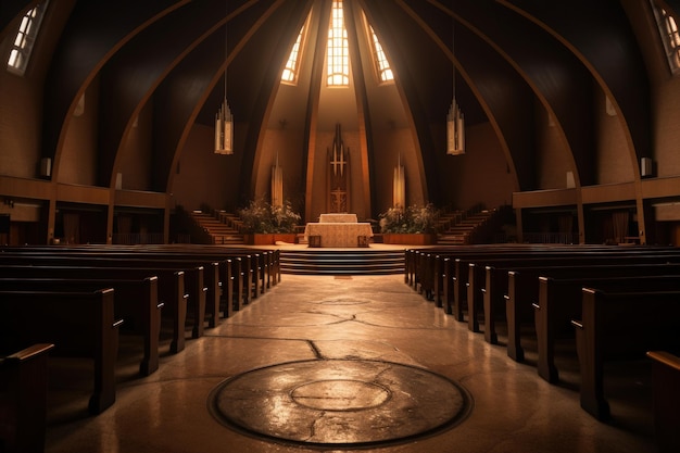 La arquitectura y los edificios de la iglesia son un lugar para oraciones y bodas.