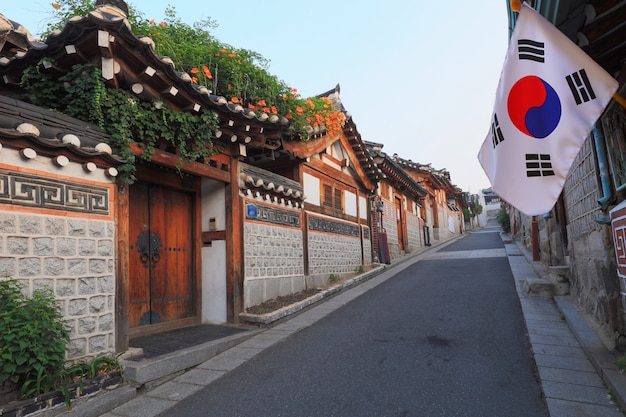 Arquitectura de estilo coreano en Seúl, Corea del Sur