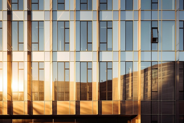 Arquitectura fachada modelo de edificio de oficinas moderno fondo