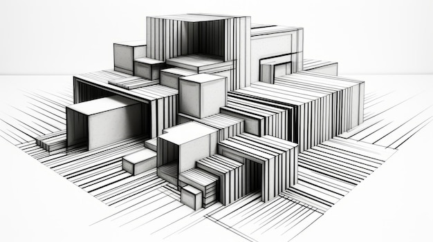 Arquitectura Geométrica Caos Escultórico E Ilusión De Tridimensionalidad