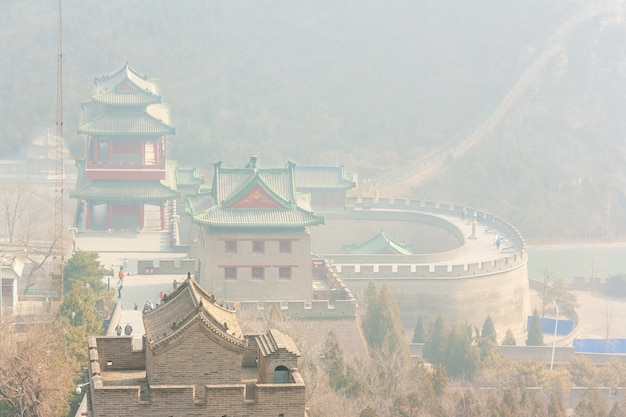 Foto arquitectura de la gran muralla de china