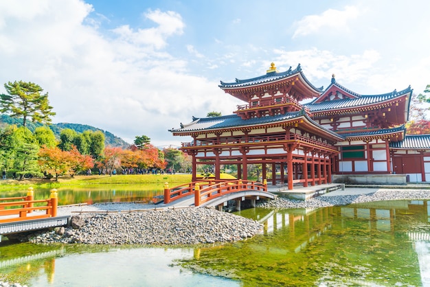 Arquitectura hermosa Byodo-en el templo en Kyoto.