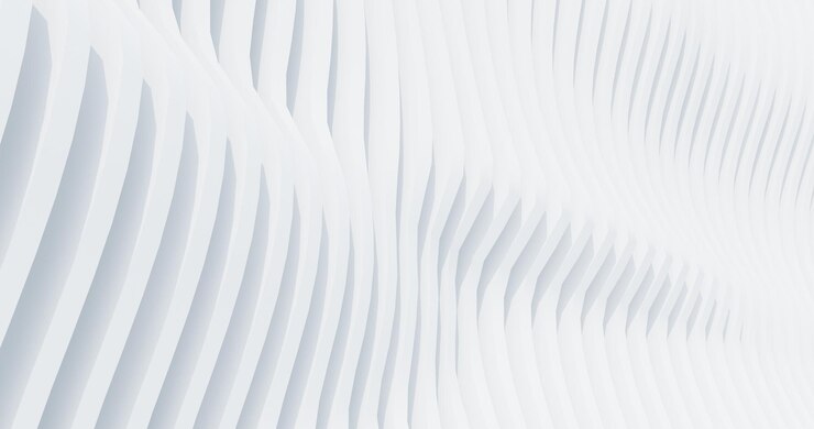 Arquitectura paramétrica de renderizado 3D Fondo blanco geométrico abstracto