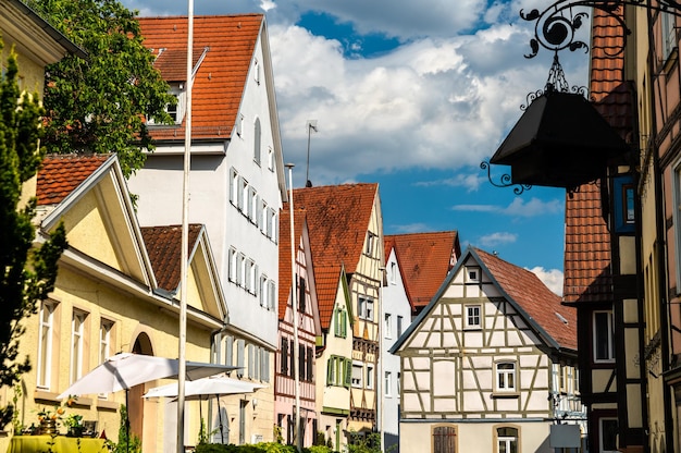 Arquitectura tradicional de bad wimpfen cerca de heilbronn en la región de badenwurttemberg del sur de ge