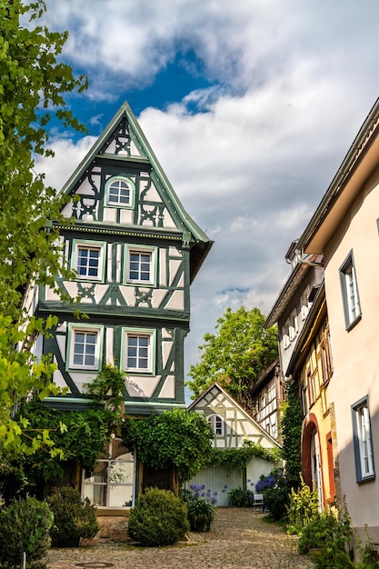 Arquitectura tradicional de bad wimpfen cerca de heilbronn en la región de badenwurttemberg del sur de ge