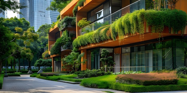 La arquitectura urbana combina el diseño de biotecnología verde para hacer frente al cambio climático y la superpoblación.