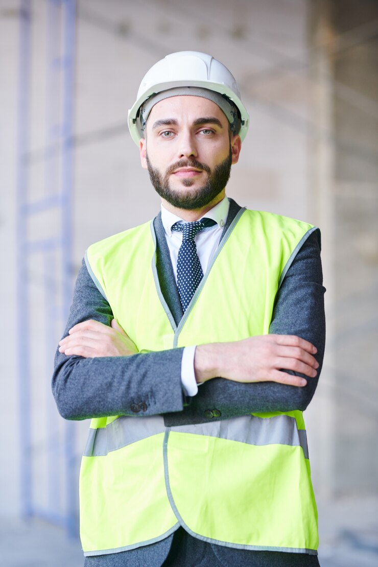 Foto arquiteto confiante