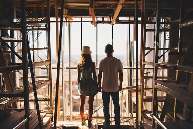 Foto arquiteto homem construção de negócios casa engenheiro pessoa homem construção arquitetura casa