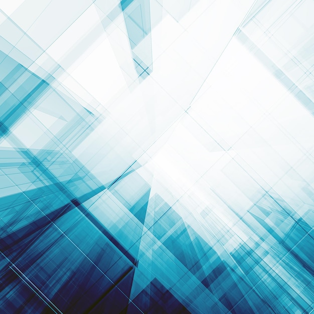 Arquitetura abstrata em 3D