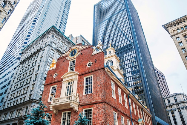 Arquitetura buildins na cidade de Boston no centro