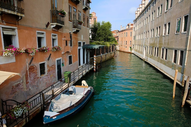 Arquitetura da cidade do canal em Veneza, Itália