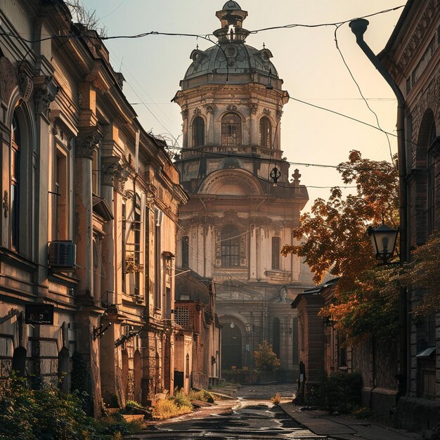 Foto arquitetura da igreja bernardina em lviv