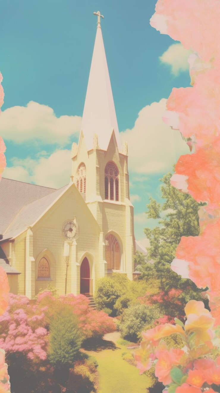 Foto arquitetura da igreja edifício flor