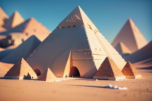 Arquitetura da Pirâmide do Egito Mundo Mistério Não Resolvido Maravilha Paisagem Papel de parede Fundo