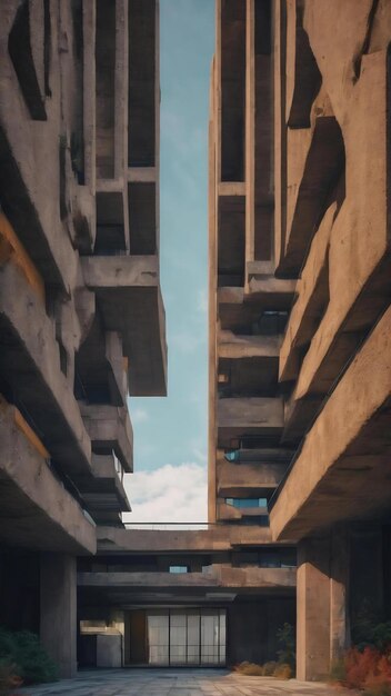 Foto arquitetura de inspiração brutalista