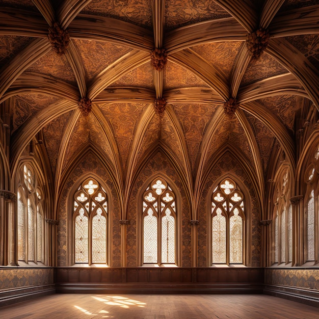 Foto arquitetura de interiores medieval