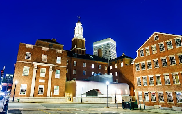 Arquitetura do centro de Providence, em Rhode Island, Estados Unidos