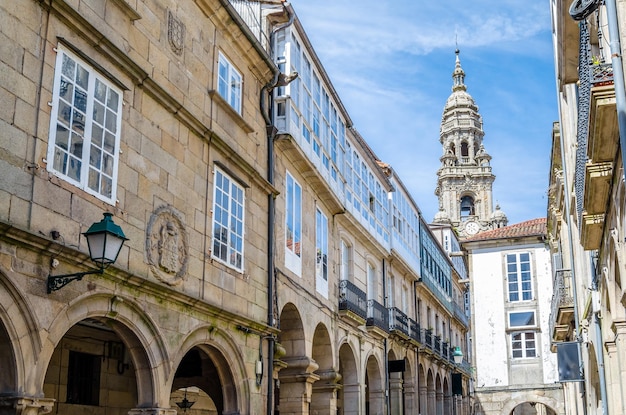 Arquitetura em Santiago de Compostela, norte da Espanha