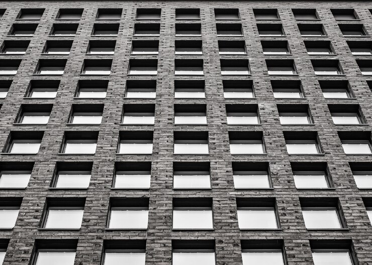 Foto arquitetura moderna, perspectiva. geometria.