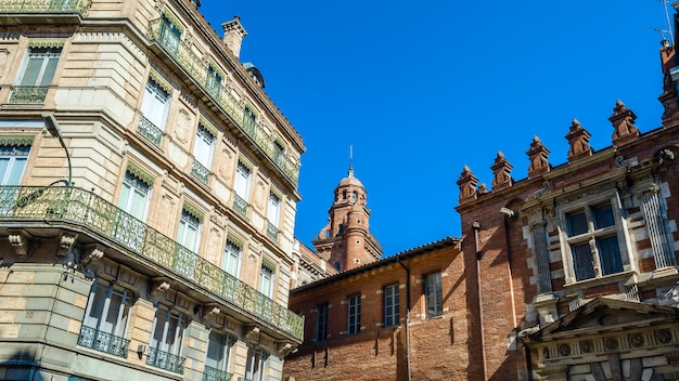 Arquitetura na cidade de Toulouse, na Occitânia, no sul da França