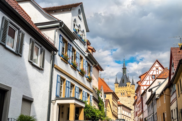 Arquitetura tradicional de bad wimpfen perto de heilbronn, na região de badenwurttemberg, no sul da ge