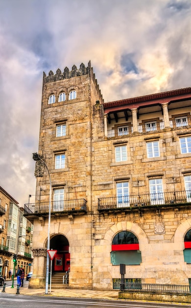 Arquitetura tradicional de santiago de compostela patrimônio mundial da unesco na galícia espanha