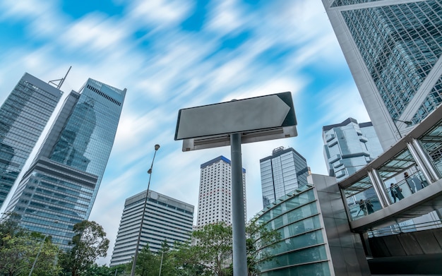 Arranha-céu de construção comercial de hong kong