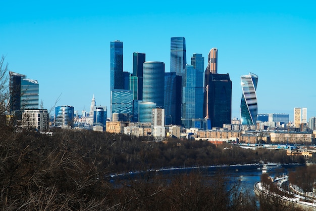 Arranha-céus da cidade de Moscou fundo HD