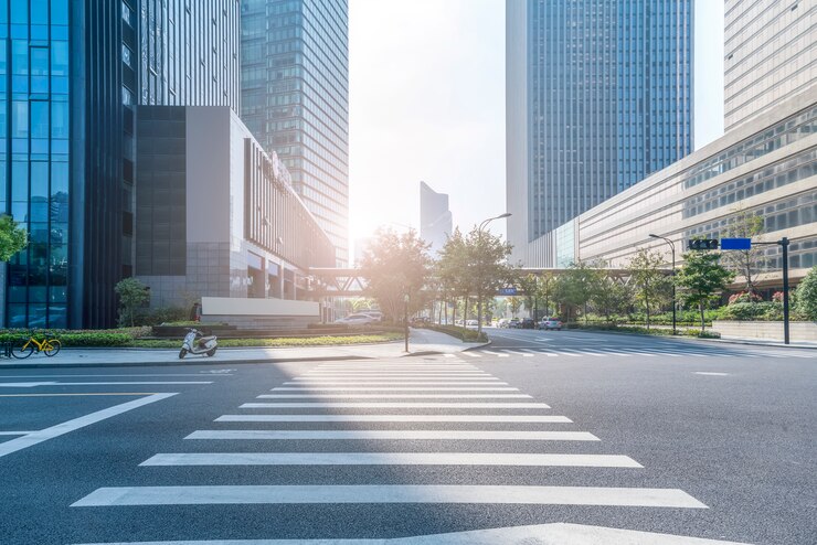 Foto arranha-céus da paisagem urbana em hangzhou financial district